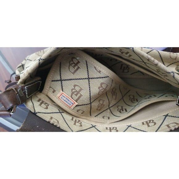 Dooney and Bourke Vintage Canvas and Leather Logo Bag - Picture 9 of 14